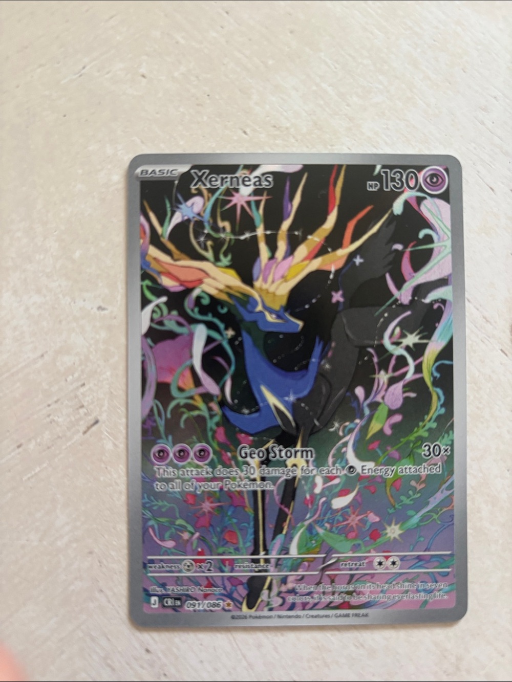 Xerneas pokemon card